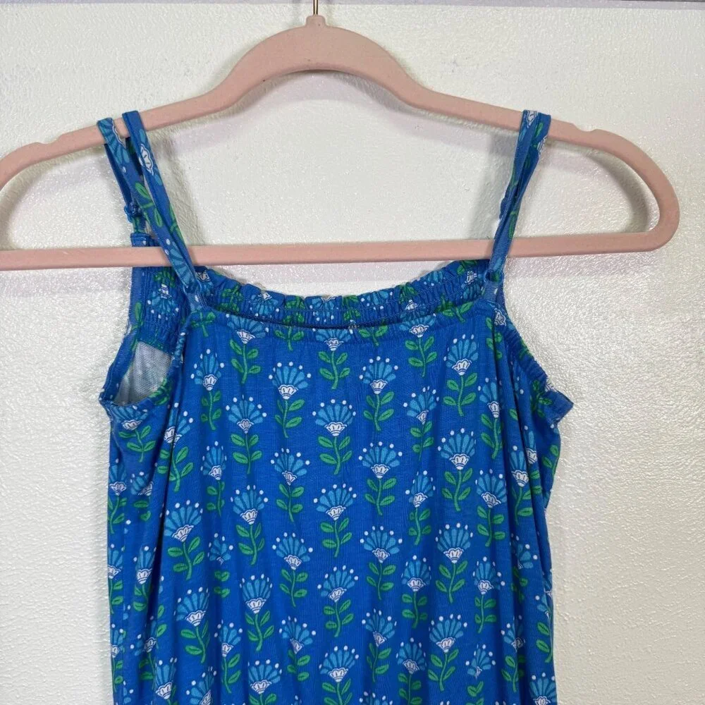 Mini Boden Girls Jersey Tassel Tie Jumpsuit in Morrocan Blue Size 11-12